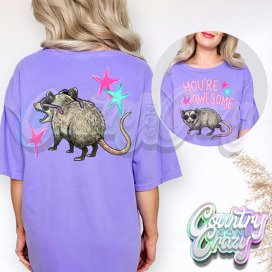 YOU'RE AWESOME ~ OPOSSUM-Comfort Colors-Country Gone Crazy