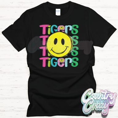 HT2442 • TIGERS SMILEY-Country Gone Crazy-Country Gone Crazy