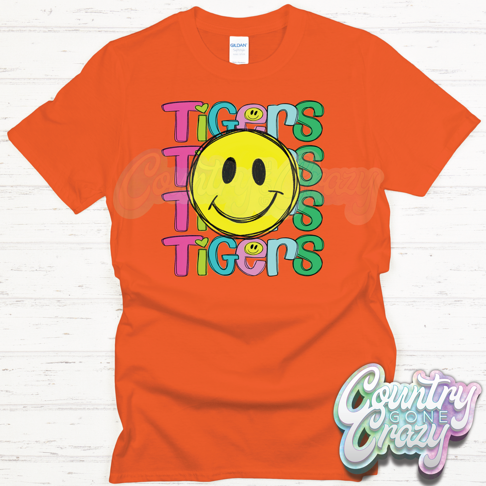 HT2442 • TIGERS SMILEY-Country Gone Crazy-Country Gone Crazy