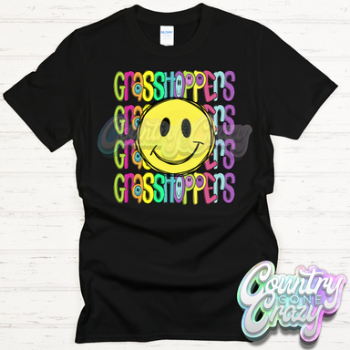 Grasshoppers Smiley T-Shirt-Country Gone Crazy-Country Gone Crazy