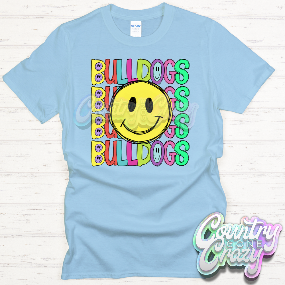 Bulldogs Smiley T-Shirt-Country Gone Crazy-Country Gone Crazy