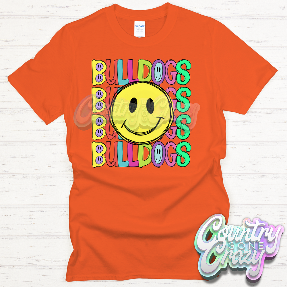 Bulldogs Smiley T-Shirt-Country Gone Crazy-Country Gone Crazy