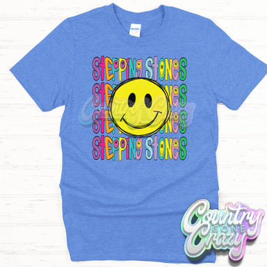 Stepping Stones Smiley T-Shirt-Country Gone Crazy-Country Gone Crazy