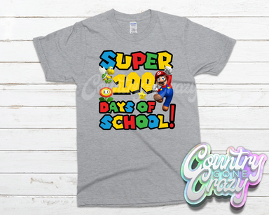 Super 100 Days of School - T-Shirt-Country Gone Crazy-Country Gone Crazy