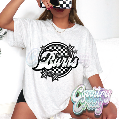 BURRS ■ CHECKERBOARD ■ T-Shirt-Country Gone Crazy-Country Gone Crazy