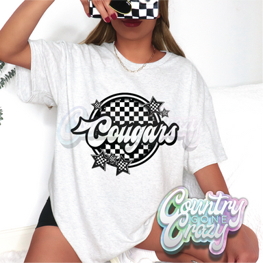 COUGARS ■ CHECKERBOARD ■ T-Shirt-Country Gone Crazy-Country Gone Crazy