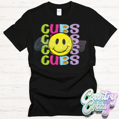 Cubs Smiley T-Shirt-Country Gone Crazy-Country Gone Crazy