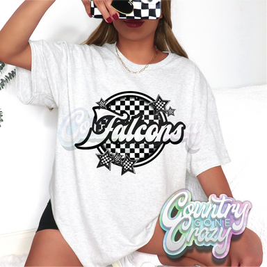 FALCONS ■ CHECKERBOARD ■ T-Shirt-Country Gone Crazy-Country Gone Crazy