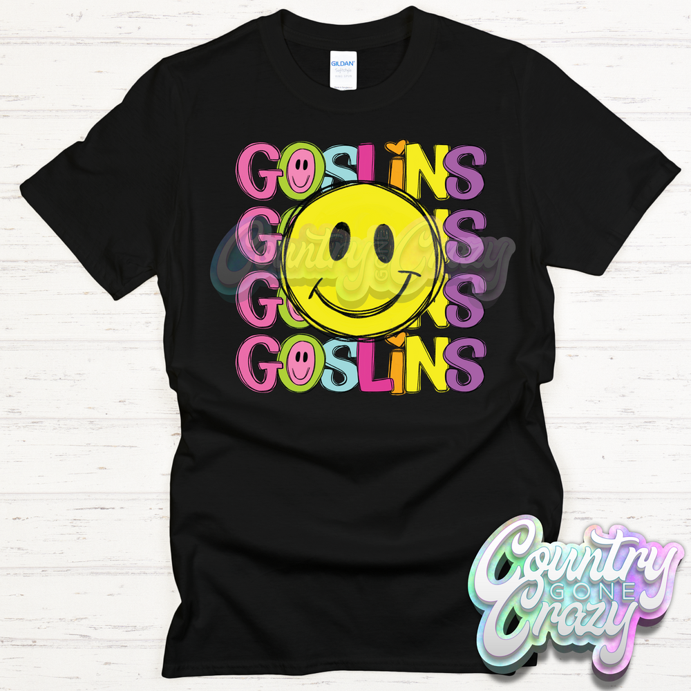 Goslins Smiley T-Shirt-Country Gone Crazy-Country Gone Crazy