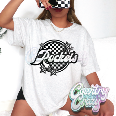 ROCKETS ■ CHECKERBOARD ■ T-Shirt-Country Gone Crazy-Country Gone Crazy