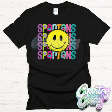 Spartans Smiley T-Shirt-Country Gone Crazy-Country Gone Crazy