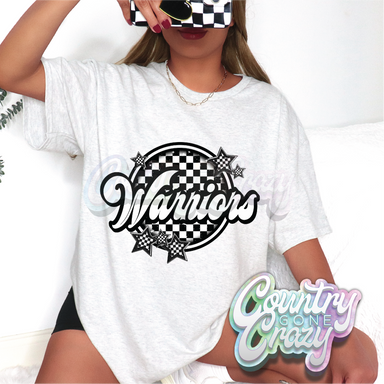 WARRIORS ■ CHECKERBOARD ■ T-Shirt-Country Gone Crazy-Country Gone Crazy