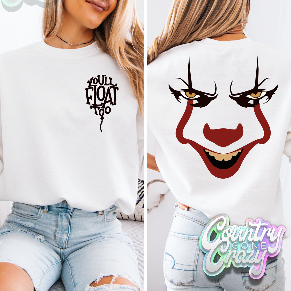 HORROR CLOWN WITH YOU'LL FLOAT TOO POCKET