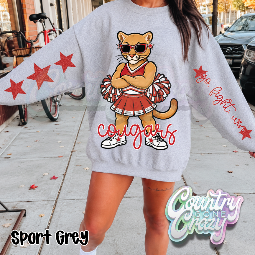 COUGARS • STAR CHEER• SWEATSHIRT •