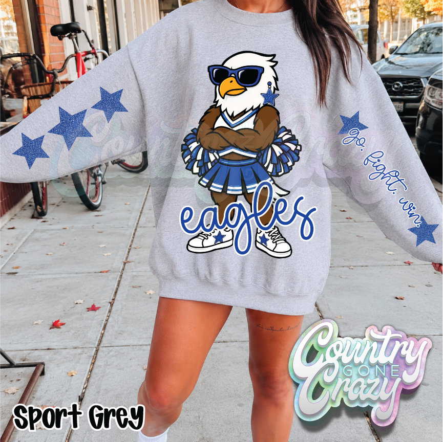 BLUE EAGLES • STAR CHEER• SWEATSHIRT •-Country Gone Crazy-Country Gone Crazy