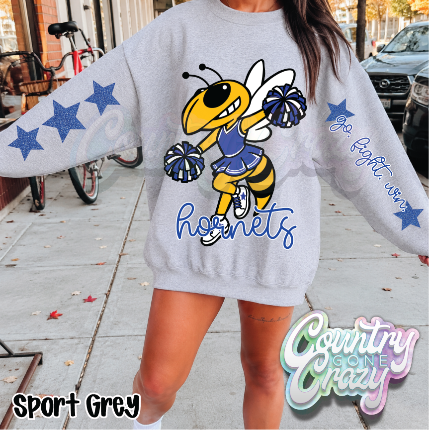 HORNETS • STAR CHEER• SWEATSHIRT •-Country Gone Crazy-Country Gone Crazy