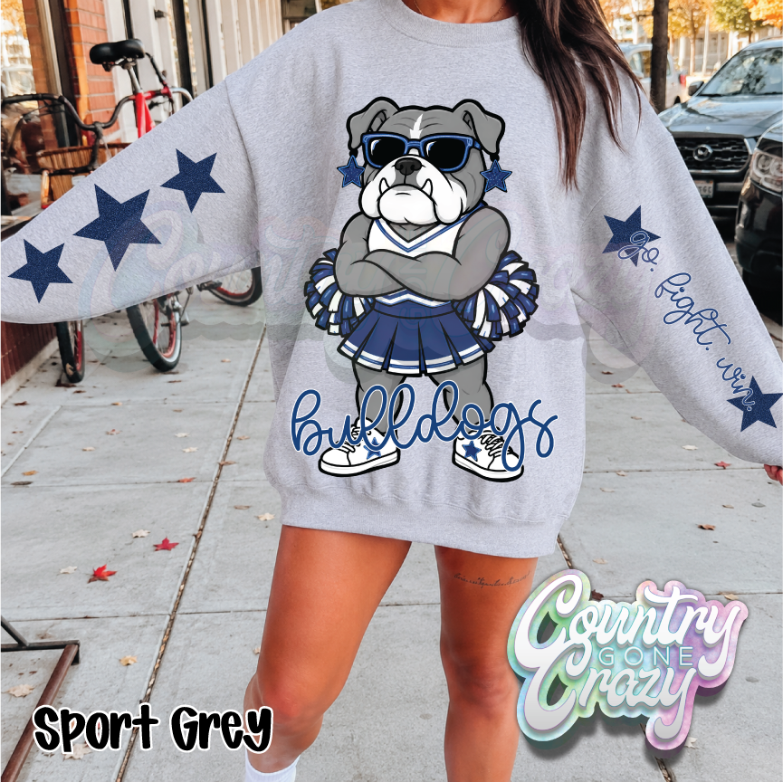 NAVY BULDOGS • STAR CHEER• SWEATSHIRT •