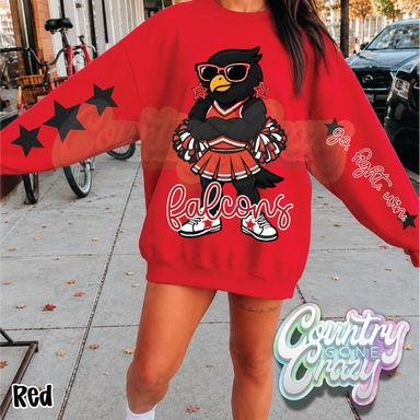 FALCONS • STAR CHEER• SWEATSHIRT •-Country Gone Crazy-Country Gone Crazy