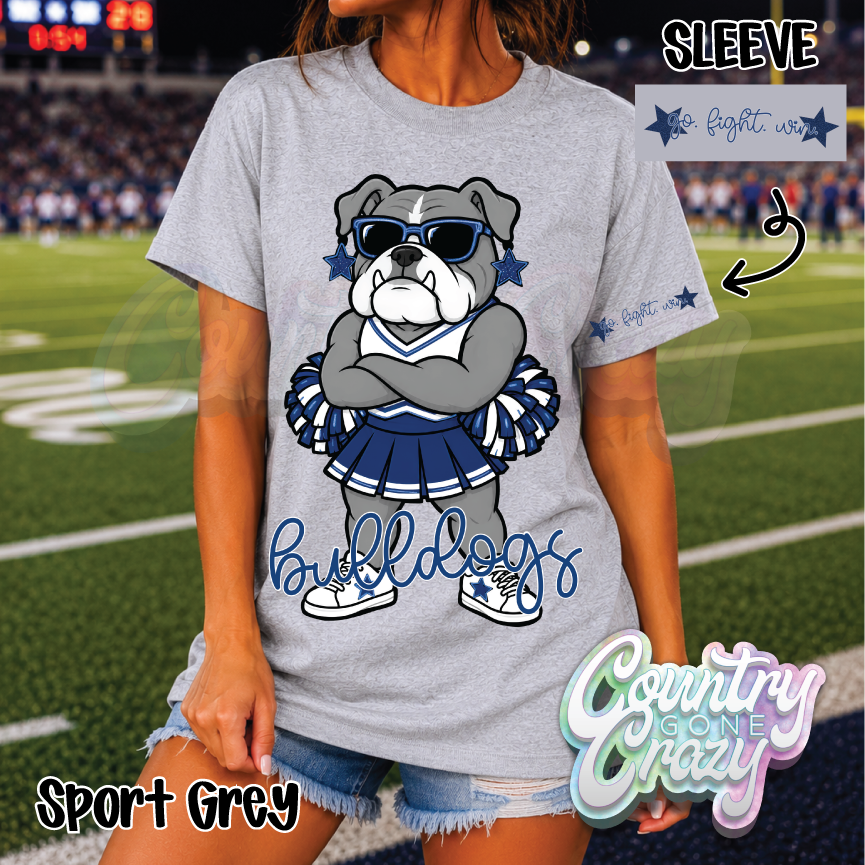 NAVY BULLDOGS • STAR CHEER• T-SHIRT •