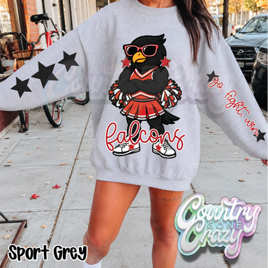 FALCONS • STAR CHEER• SWEATSHIRT •-Country Gone Crazy-Country Gone Crazy