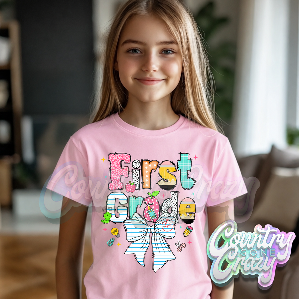 SPIRAL BOW // GRADE LEVEL // T-SHIRT
