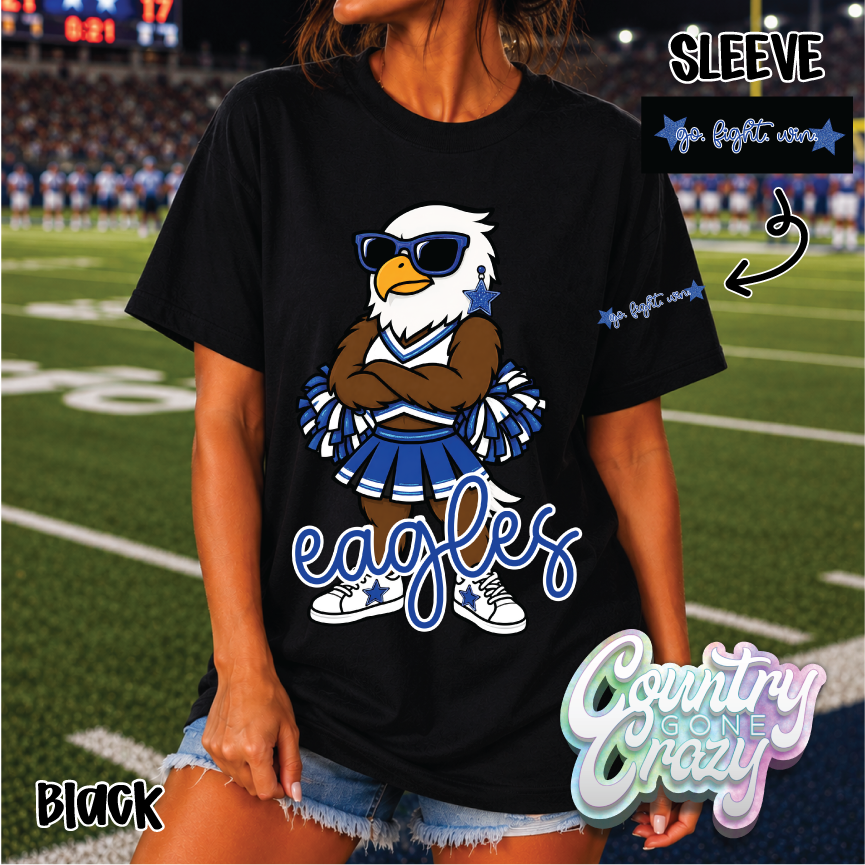 BLUE EAGLES • STAR CHEER• T-SHIRT •-Country Gone Crazy-Country Gone Crazy