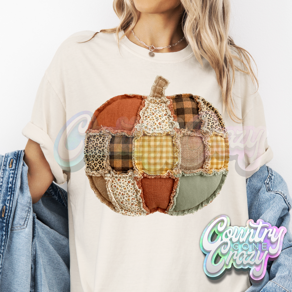 FAUX PATCH PUMPKIN