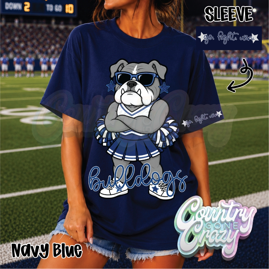 NAVY BULLDOGS • STAR CHEER• T-SHIRT •