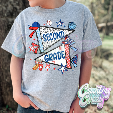 SECOND GRADE BASEBALL PENNANT-Country Gone Crazy-Country Gone Crazy