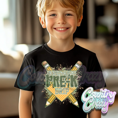 PRE-K DRIP PENNANT-Country Gone Crazy-Country Gone Crazy