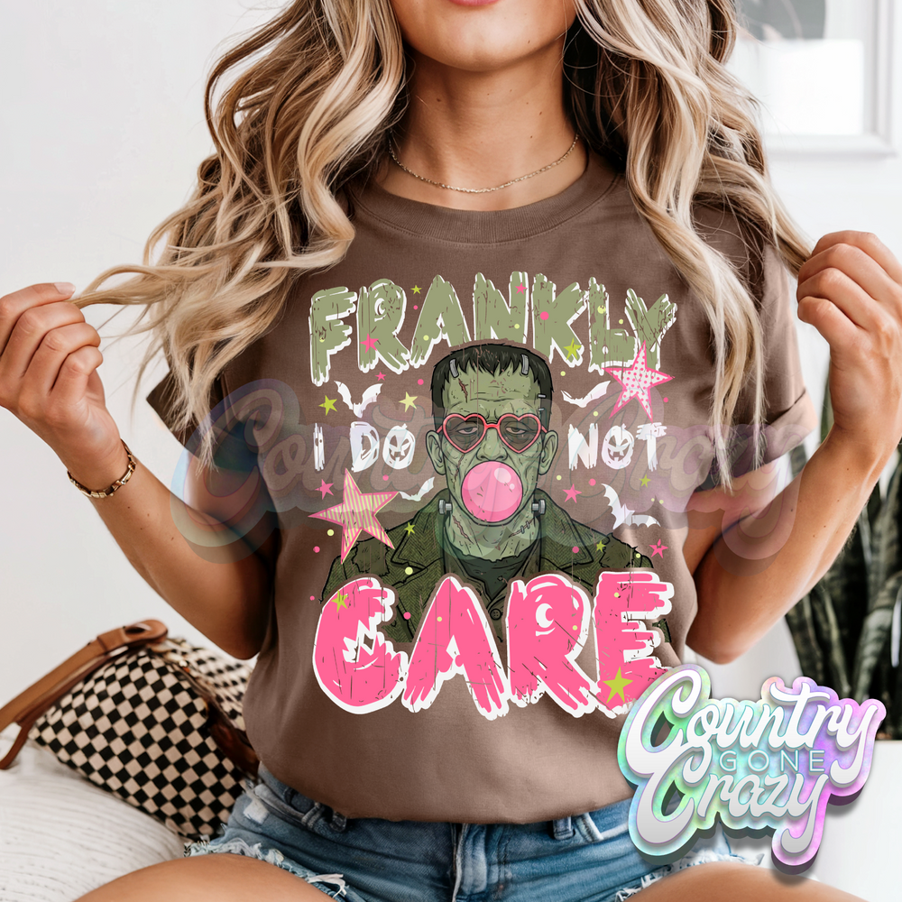 FRANKLY I DO NOT CARE WHITE WORDS