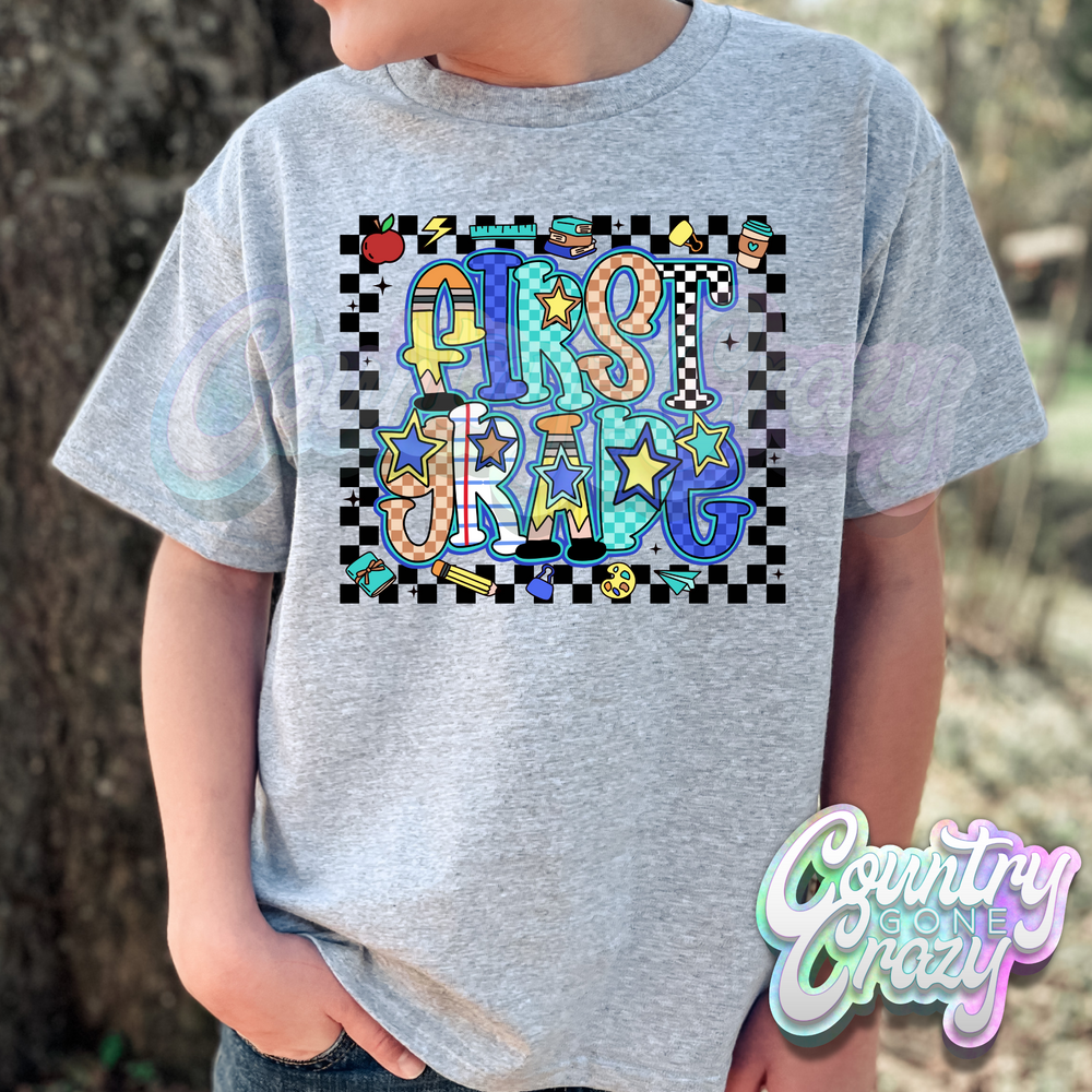 CHECKERED // GRADE LEVEL // T-SHIRT