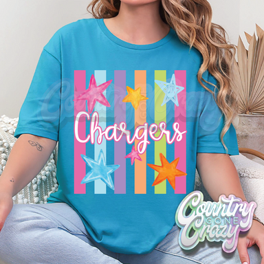 CHARGERS - STARLIGHT T-SHIRT-Country Gone Crazy-Country Gone Crazy