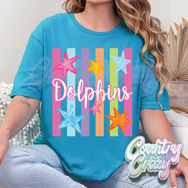DOLPHINS - STARLIGHT T-SHIRT-Country Gone Crazy-Country Gone Crazy