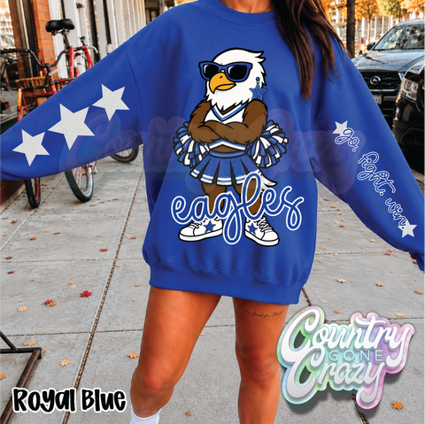 BLUE EAGLES • STAR CHEER• SWEATSHIRT •-Country Gone Crazy-Country Gone Crazy