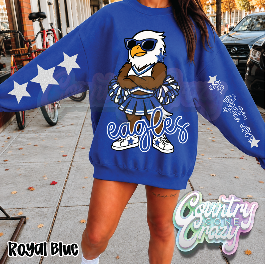BLUE EAGLES • STAR CHEER• SWEATSHIRT •-Country Gone Crazy-Country Gone Crazy