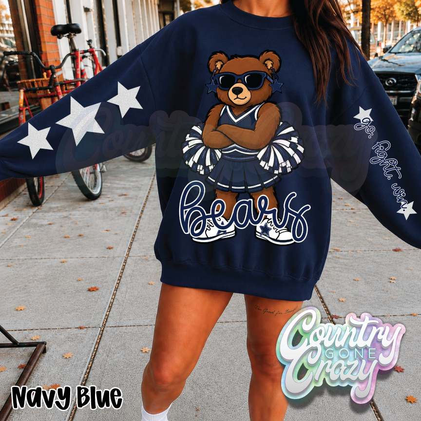 NAVY BEARS • STAR CHEER• SWEATSHIRT •