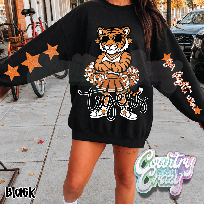 TIGERS • STAR CHEER• SWEATSHIRT •