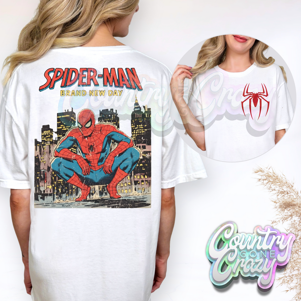 HUMAN SPIDER FADED WITH RED SPIDER POCKET