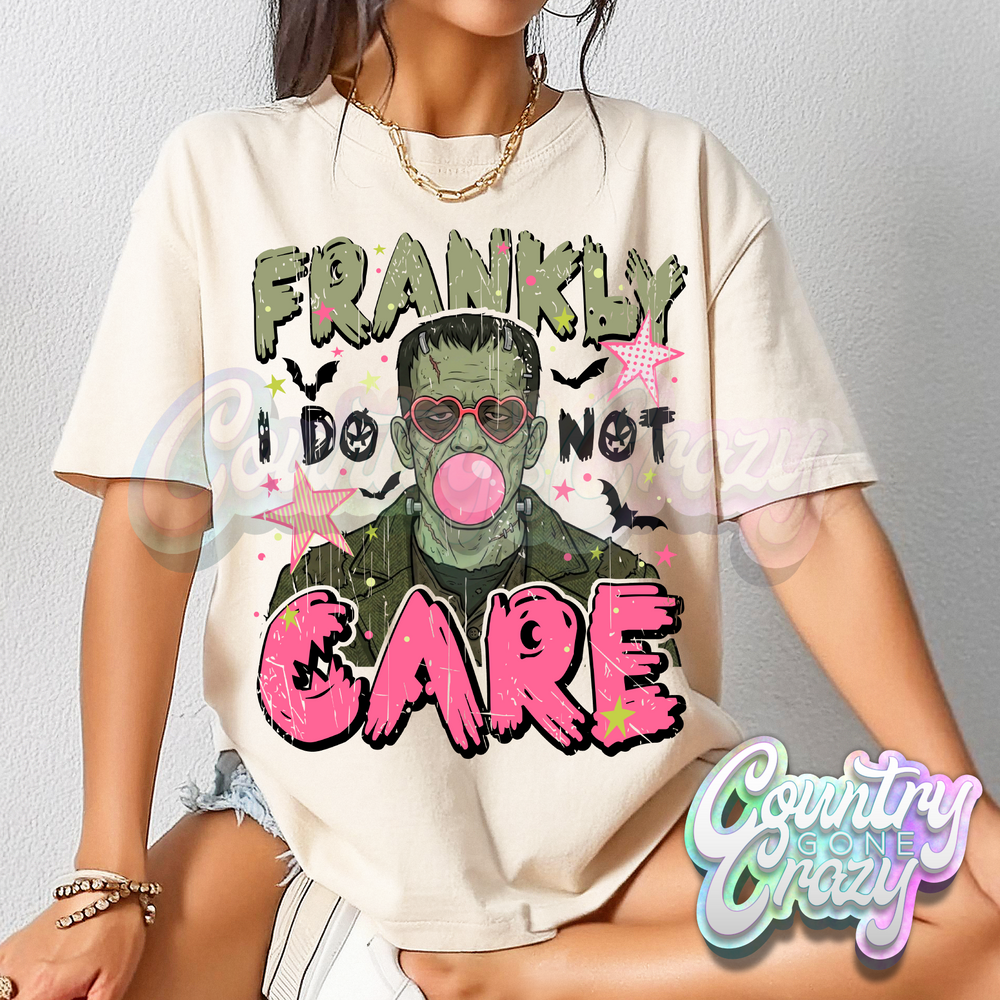 FRANKLY I DO NOT CARE BLACK WORDS