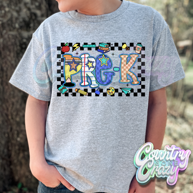 CHECKERED // GRADE LEVEL // T-SHIRT-Country Gone Crazy-Country Gone Crazy