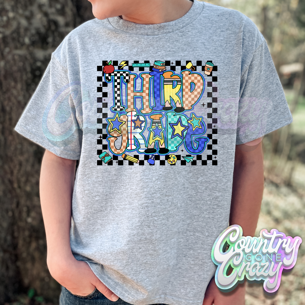 CHECKERED // GRADE LEVEL // T-SHIRT