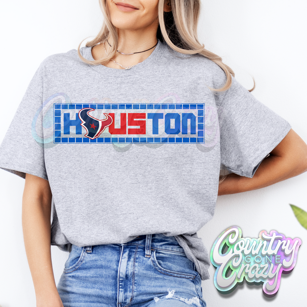 HOUSTON WITH BLUE BORDER