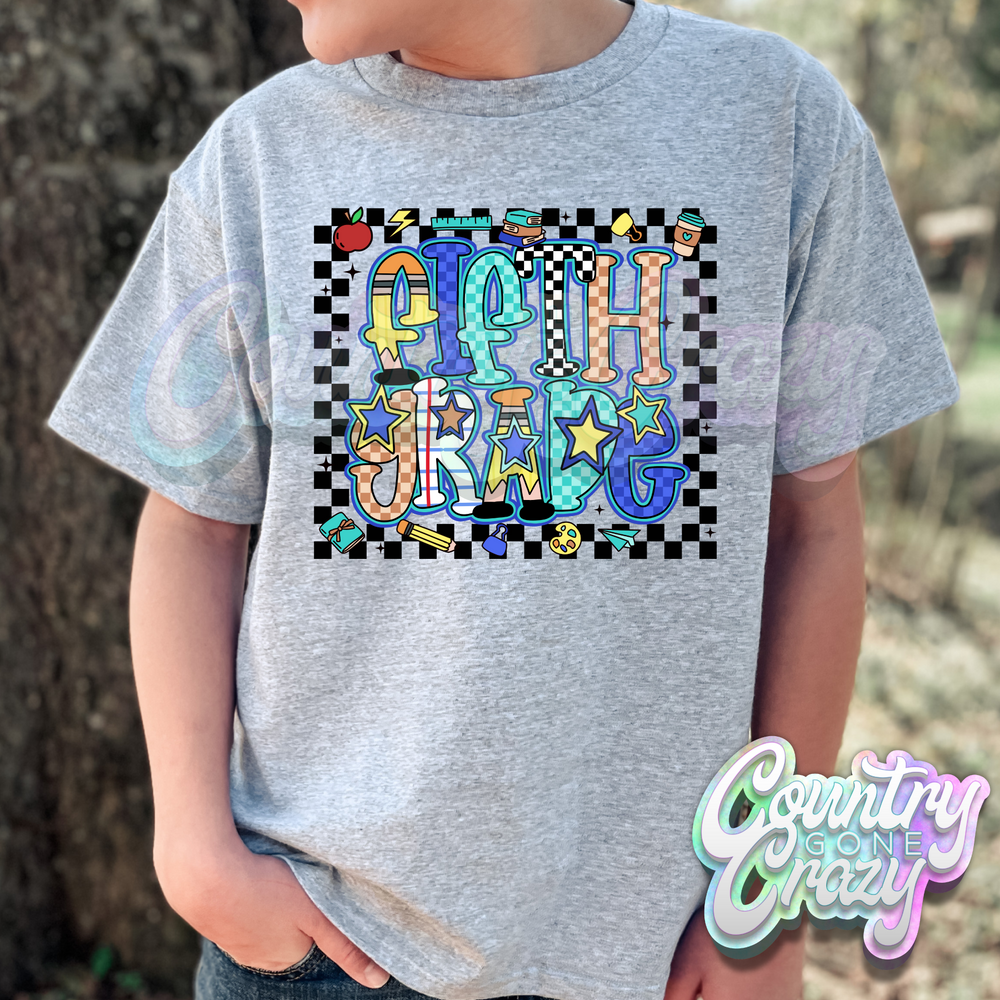 CHECKERED // GRADE LEVEL // T-SHIRT