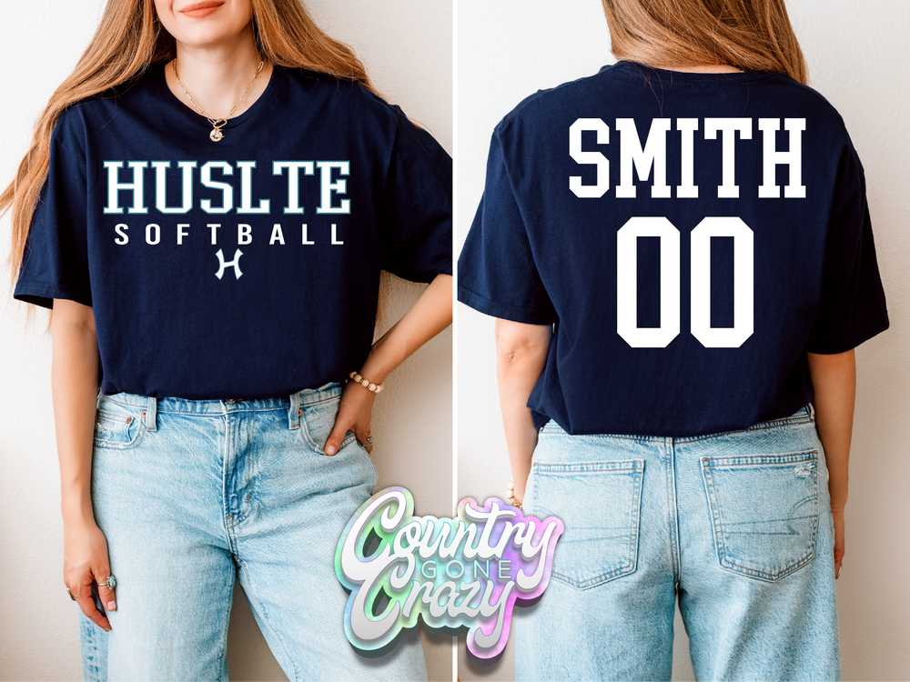HUSTLE SOFTBALL - DESIGN 8-Country Gone Crazy-Country Gone Crazy