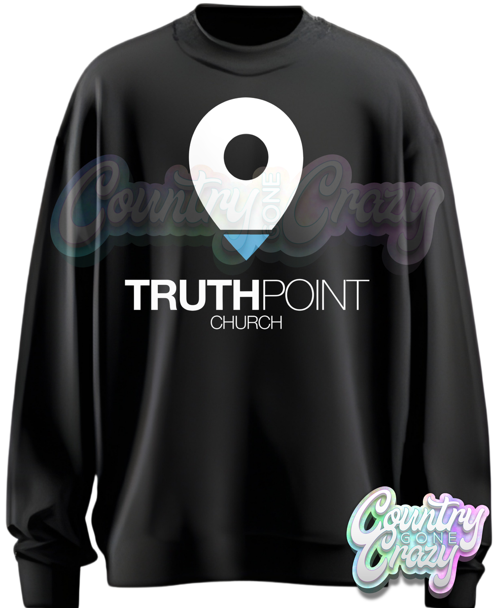 TRUTH POINT CHURCH - GILDAN - LONG SLEEVE - UNISEX-Country Gone Crazy-Country Gone Crazy