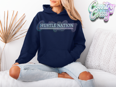 HUSTLE SOFTBALL HOODIE - DESIGN 3-Country Gone Crazy-Country Gone Crazy