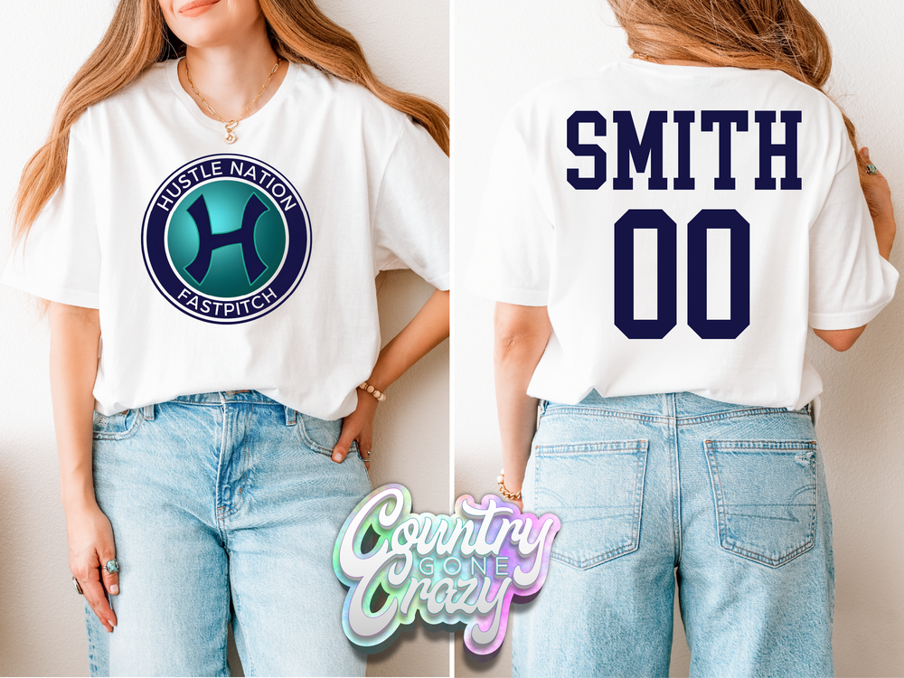 HUSTLE SOFTBALL - DESIGN 7-Country Gone Crazy-Country Gone Crazy