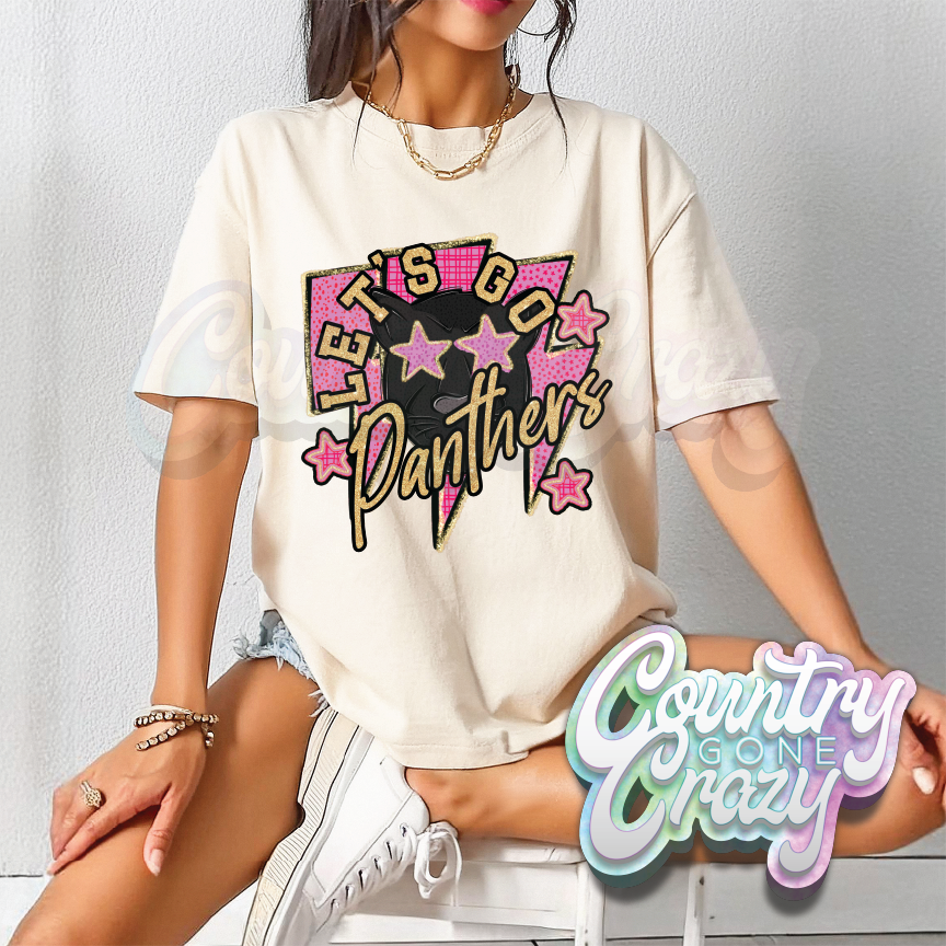 SHIMMER LET'S GO // PANTHERS T-SHIRT