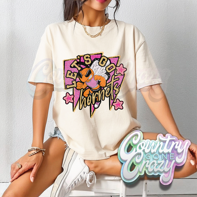SHIMMER LET'S GO // HORNETS T-SHIRT-Country Gone Crazy-Country Gone Crazy